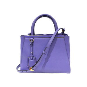 FENDI Toujours Purple Leather Handbag Shoulder Bag